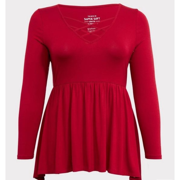 Super Soft strappy v-neck Babydoll top! Worn once! - Picture 4 of 7